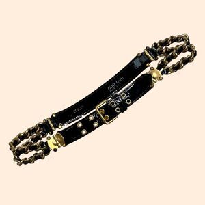 Miu Miu Patent Leather Chain Belt